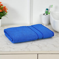 Bombay Dreams 100% Pure Cotton Quick Dry Bath Towel 500 Gsm | Bath Towel Set For Men & Women | Hypoallergenic Soft & Skin Friendly | High Water Absorber (Navy Blue)