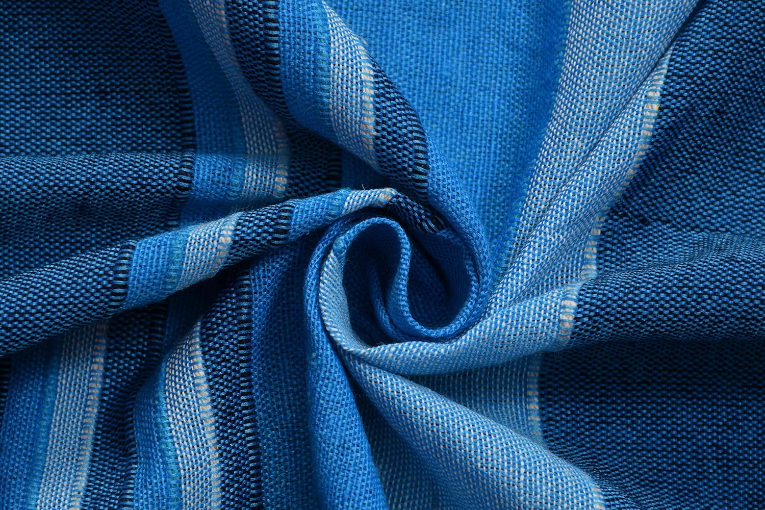 Handloom Cotton Single Bedsheet Without Pillow Covers | 60 X 90 Inches, Blue | Ideal For Diwali Decoration, Festive Gifting