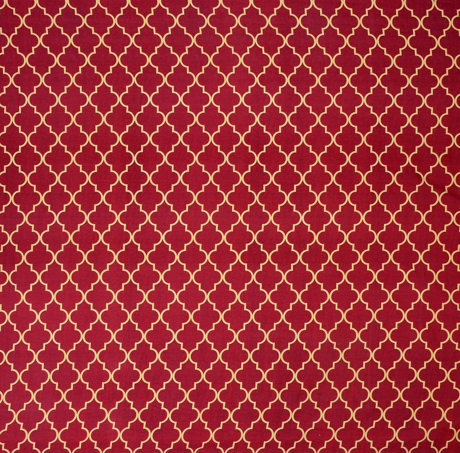 Printed Double Bedsheet With 2 Matching Pillow Covers - 72 X 78 X 10 Inches, Maroon | All Around Elastic Fitted King Size Bedsheets | Ideal For Home, Hotel, Bedroom