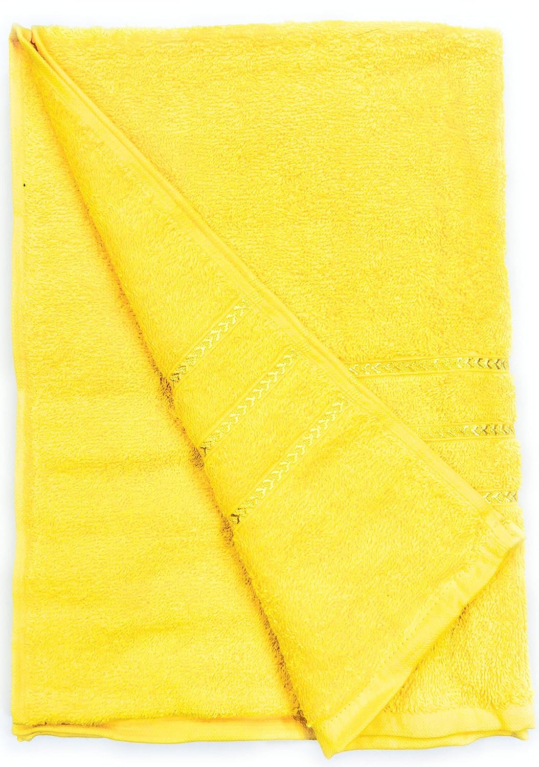 Bombay Dyeing Flora Large Size Bath Towel 500 Gsm (Yellow)