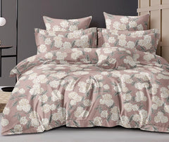 King Size Comforter With 1 King Size Flat Bedsheet & 2 Pillow Cover - (90x100 Inch) Rosy Brown | Perfect Gifts Set Wedding, Anniversary - 4 Pcs Bedding Set