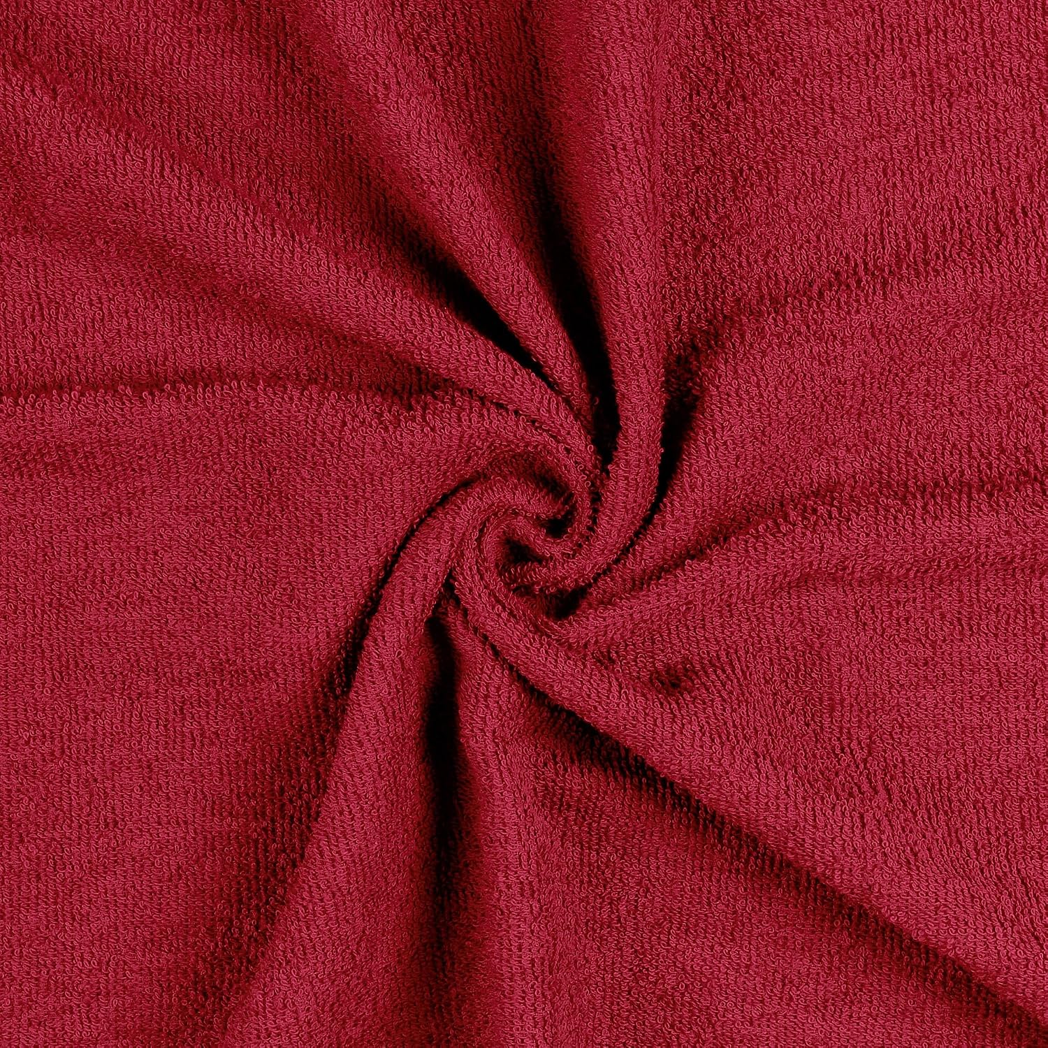 Bedspun Cotton Bath Towel 1600 Gsm | Gym, Workout, Super Soft Absorbent, Lightweight, Ultra Absorbent, Quick-Drying Towel (Wine Red) - 4 Pcs
