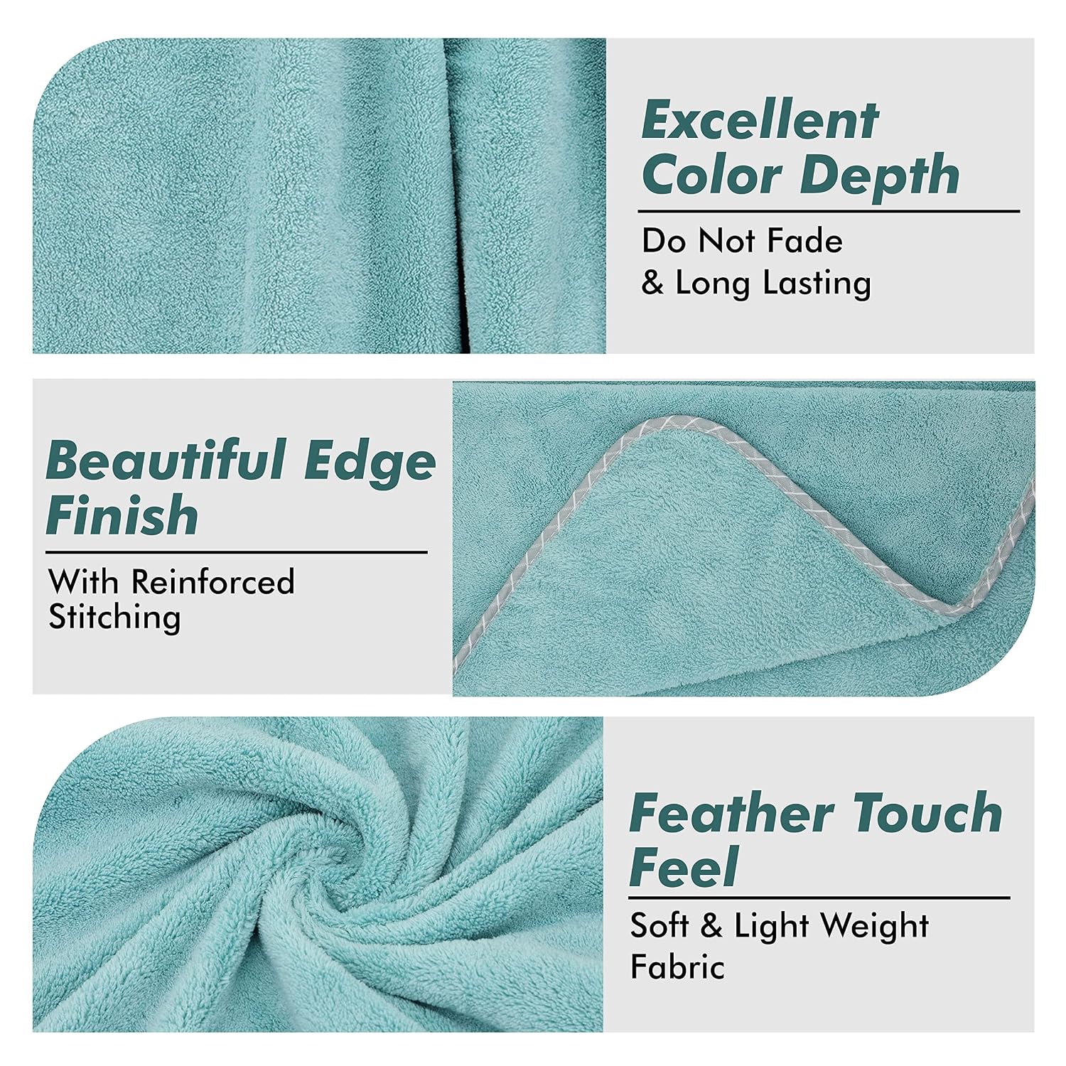 Urbanleaf Microfiber Large Bath Towel Quick Dry Super Absorbent Bath Towel For Men & Women | Towel For Bath, Travel, Gym, Beach, Pool, And Yoga (Green)