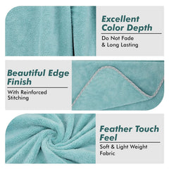 Urbanleaf Microfiber Large Bath Towel Quick Dry Super Absorbent Bath Towel For Men & Women | Towel For Bath, Travel, Gym, Beach, Pool, And Yoga (Green)