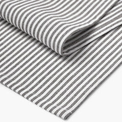 Encasa Xo Kitchen Cooking Cloth 340 Gsm | Cotton Hand Towel For Drying Dishes Highly Absorbent Cleaning & Quick Drying Of Plates | Ticking Black (Set Of 4)
