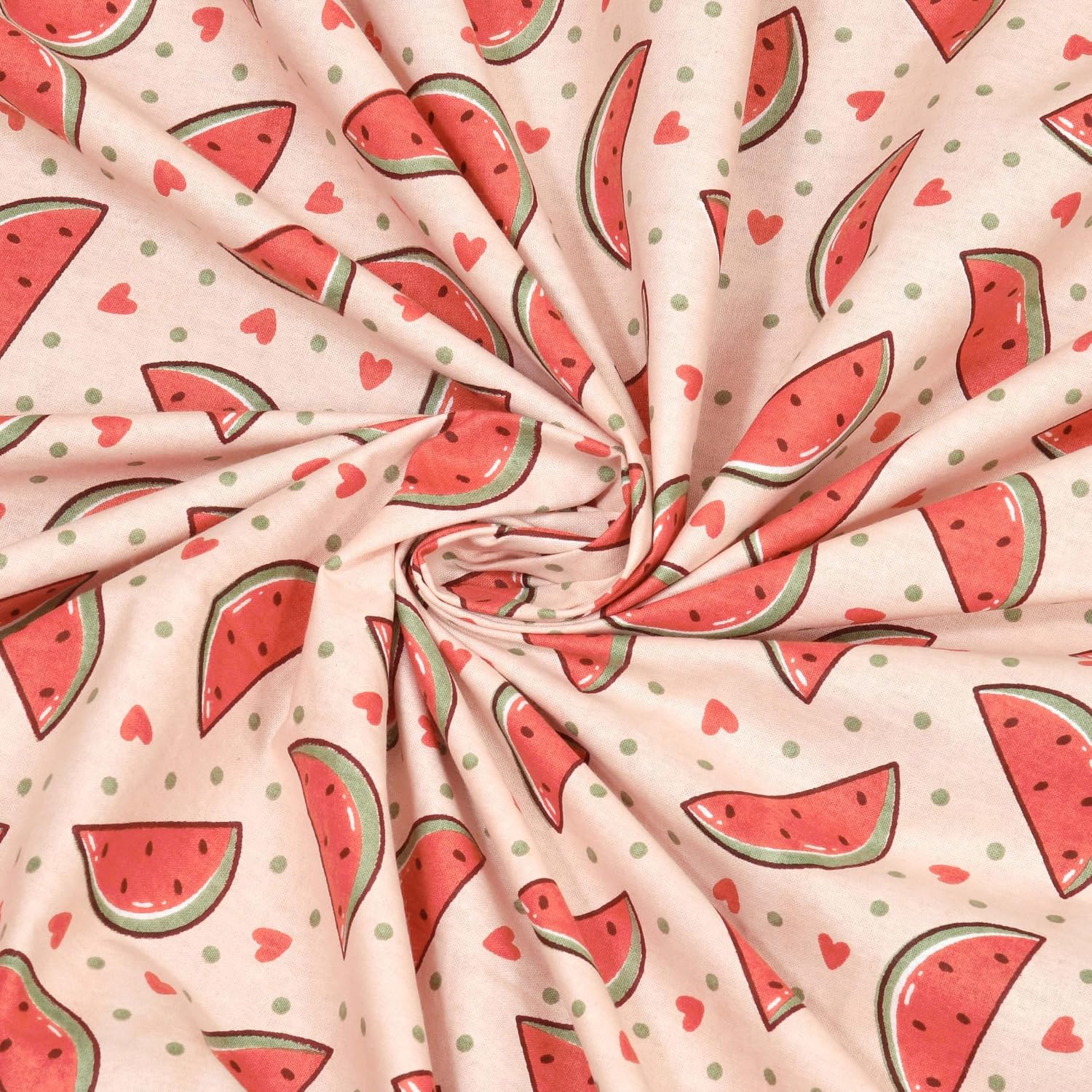 Pure Cotton Kids Bedsheet Double Bed Queen Size With 2 Pillow Covers | 90 X 100 Inches, Dusky Peach | Fun Cartoon Theme, Soft & Breathable Fabric