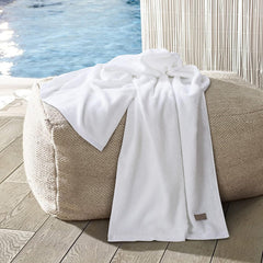 Spread Spain Bamboo Towel Bath, Hand & Face Towel 1950 Gsm | High Absorbent Super Soft | Hotel Spa Decorative Bathroom Towels | White (Set Of 6)