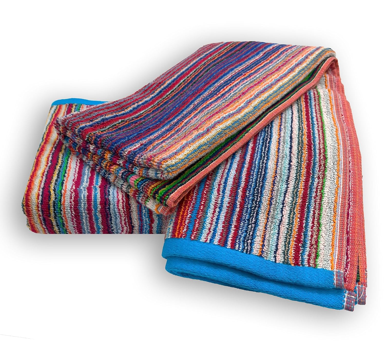 Ambra Linens Highly Absorbent Bath Towels 1 Kg | 100% Cotton, Soft & Plush All Seasons Use, Extra Large Size (Aqua Beach)- Pack Of 2