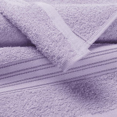 Boutiquo 100% Cotton 2 Bath, 2 Hand & 2 Face Towels 1800 Gsm | Eco-Friendly Towels For Men & Women Ultra Soft & Highly Absorbent - Purple (Set Of 6)