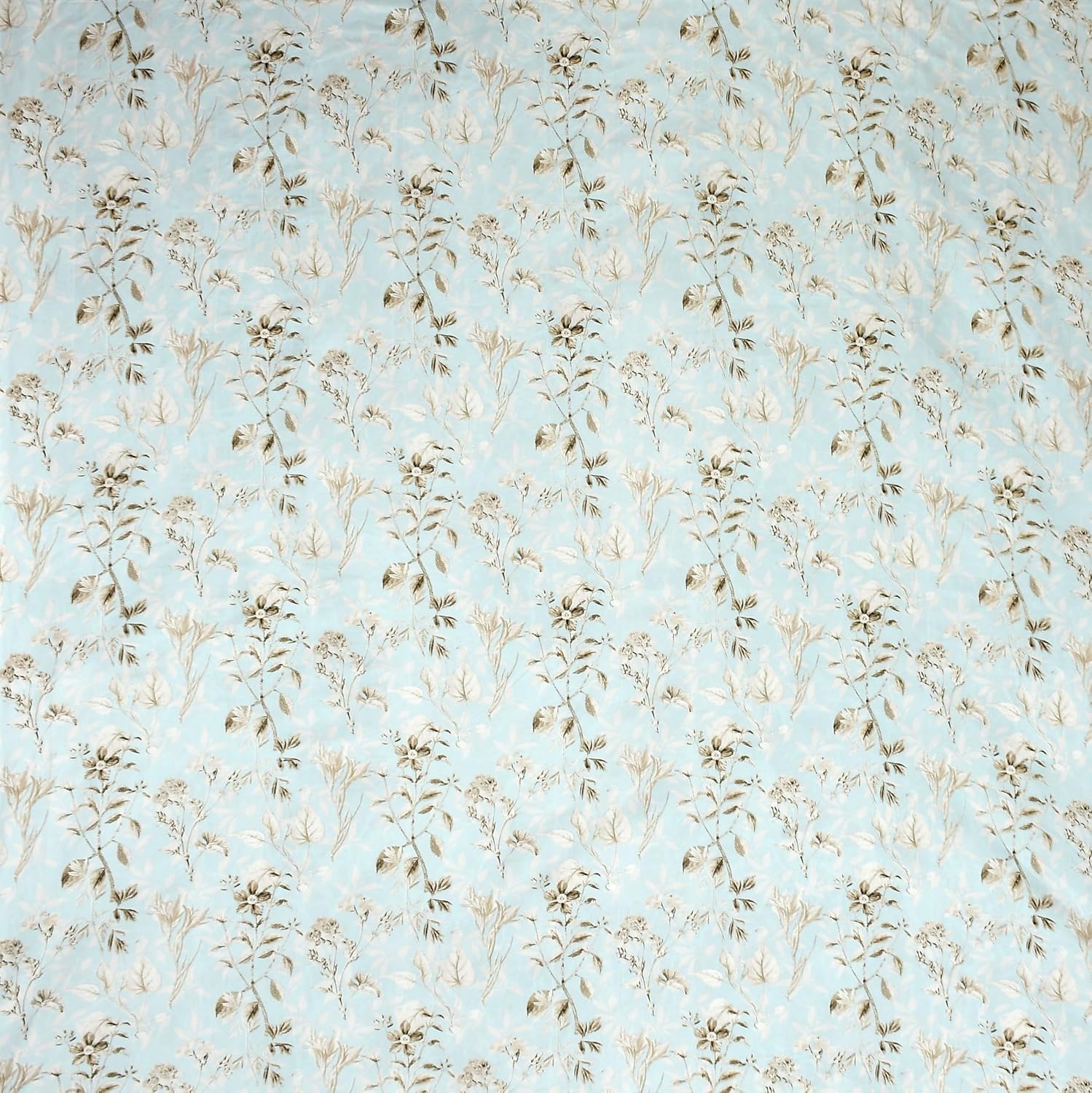 Glace Cotton Double Bedsheet For King Size With 2 Pillow Covers - 72 X 78 X 12 Inches, Aqua Blue | Long-Lasting & Durable | All-Season Comfort