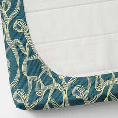 Fitted King Size Double Bedsheet For With 2 Pillow Covers - 72 X 78 X 8 Inches, Sea Green | 300 Thread Count Breathable & Durable - Luxurious & Comfortable Bedsheet