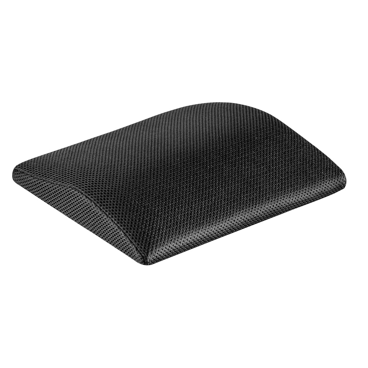 Memory Foam Pillow, Travel Lumbar Back Support Chair Cushion Pillow, Black, Small Size - 11 L X 9.5 W X 2 H Inch | Pillow For Car, Airplane, Long Drive With Breathable Cover - Pack Of 1