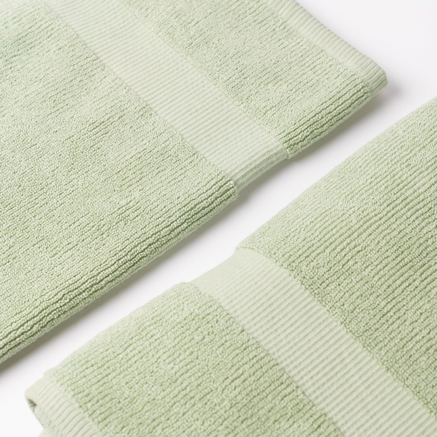 Vilasiya Whisp Premium Bath Towel 550 Gsm | Soft, Lightweight, Quick Dry & Highly Absorbent Home, Travel (Light Green)