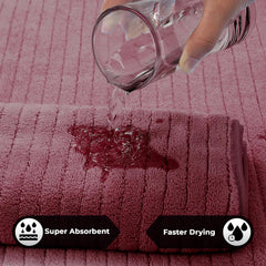 Story@Home Microfiber Hand Towel 400gsm | Gym Workout Super Soft, Absorbent, Lightweight, Ultra Quick-Drying, Soft & Durable Travel Use (Pink & Blue) - Pack Of 4