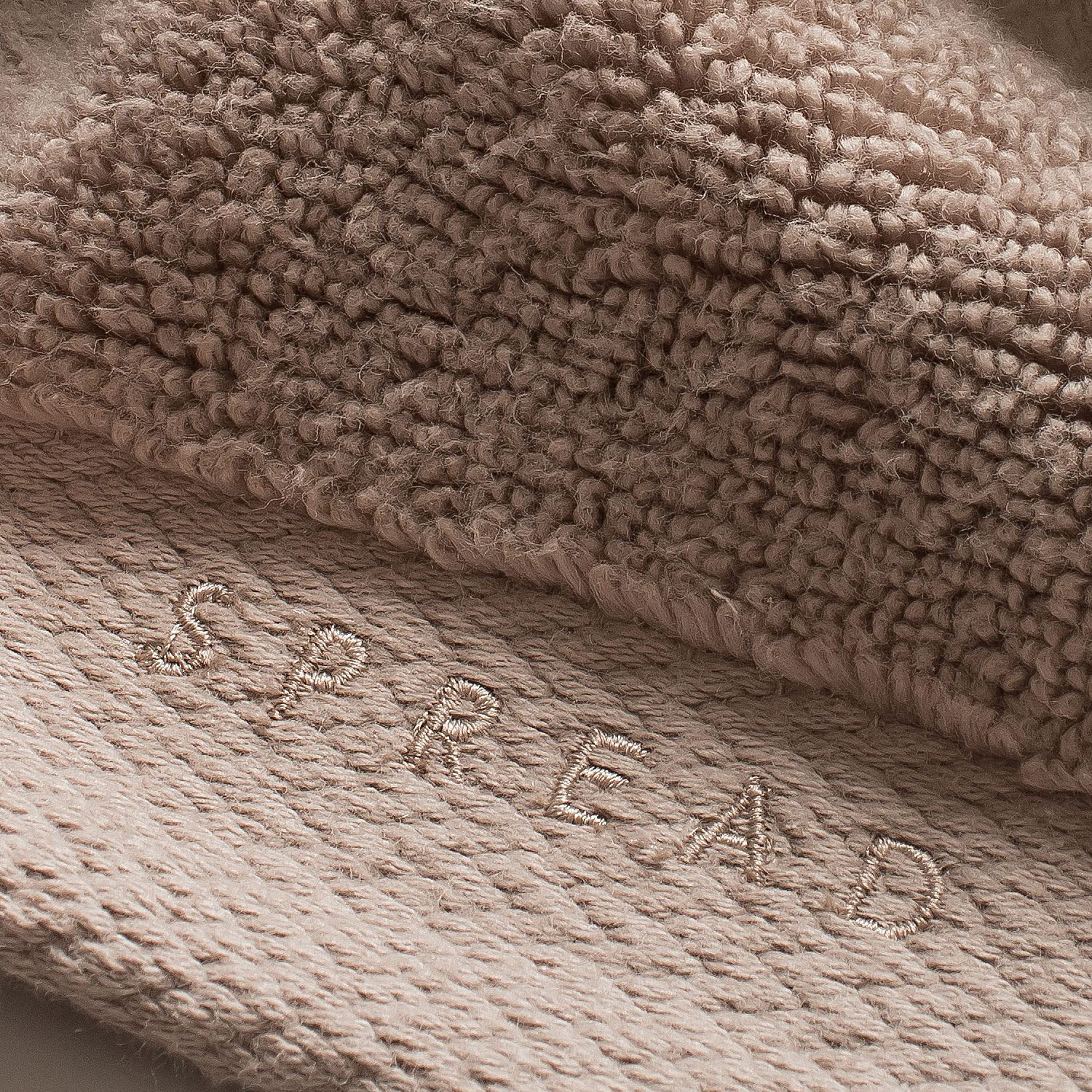 Spread Spain Resort Luxury Cotton Hand Towel 750 Gsm Maximum Softness & Absorbency, Ultra-Durable For Luxury Hotel & Spa Quality Hand Towel- Cobble Stone (2 Piece)