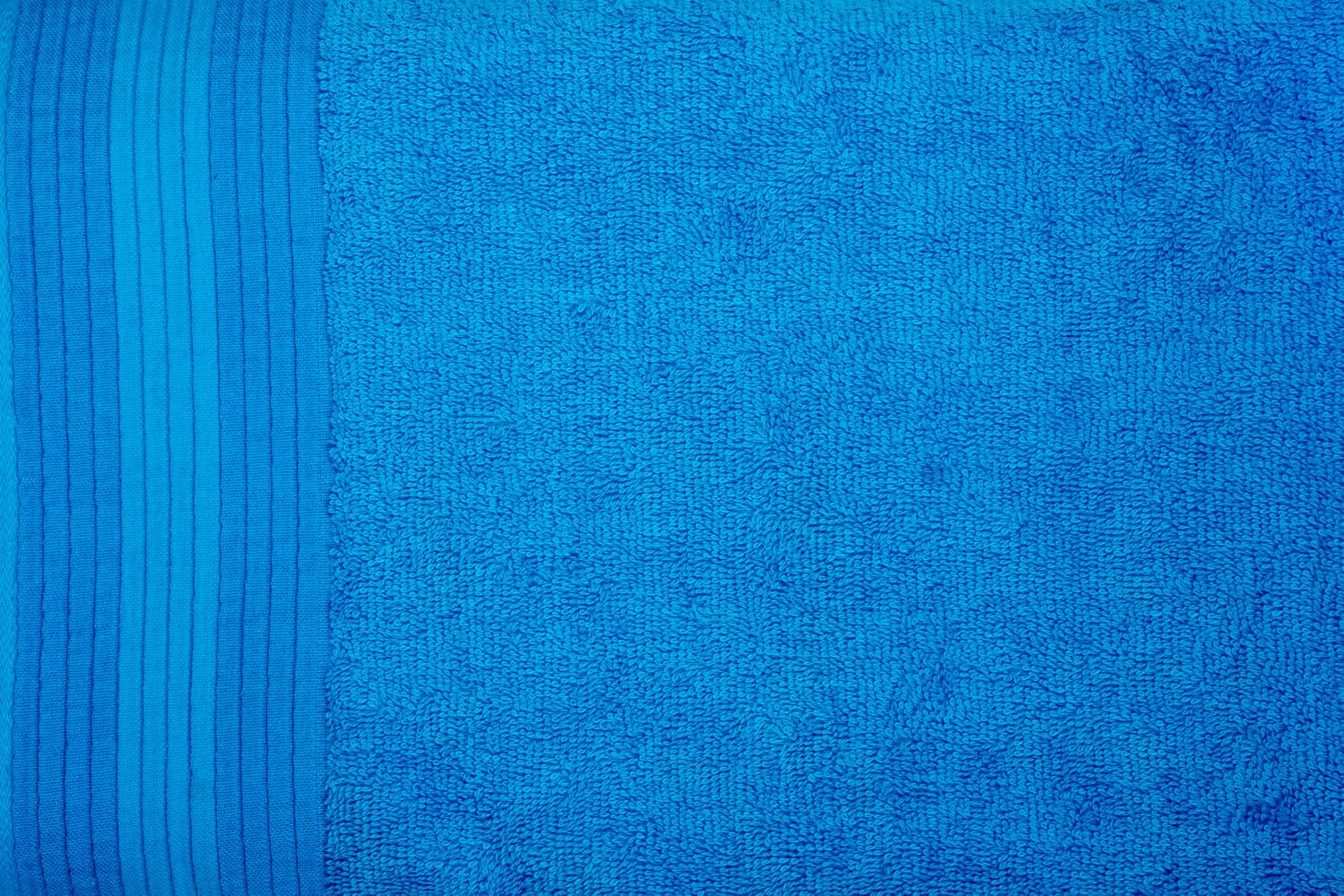 Casa Copenhagen Egyptian Cotton Pleates 1 Pcs Large Bath Towel 500 Gsm (Hawain Ocean)