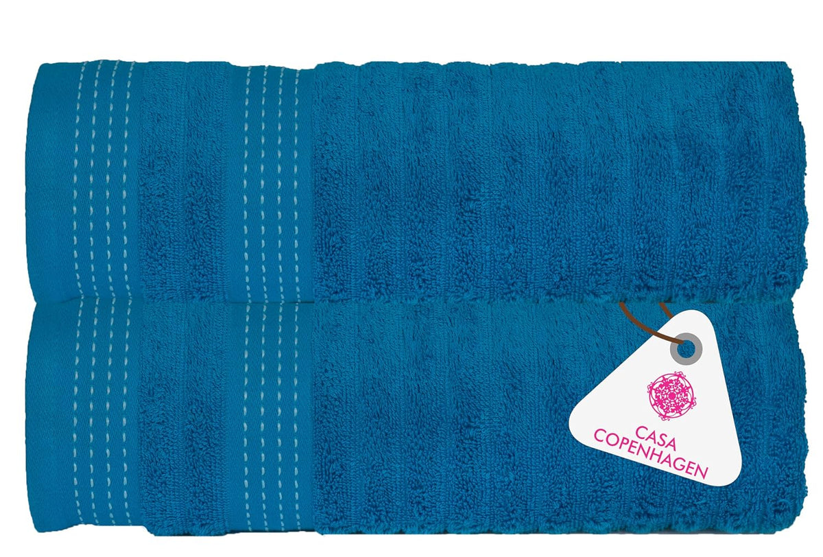 Casa Copenhagen Egyptian Cotton Exotic Hand Towel 400 Gsm (Hawain Ocean)- 2 Pcs