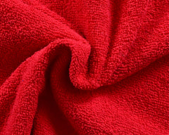 Comfort Weave 100% Cotton Large Bath Towel 1 Kg - 2 Pieces (Red & Blue)