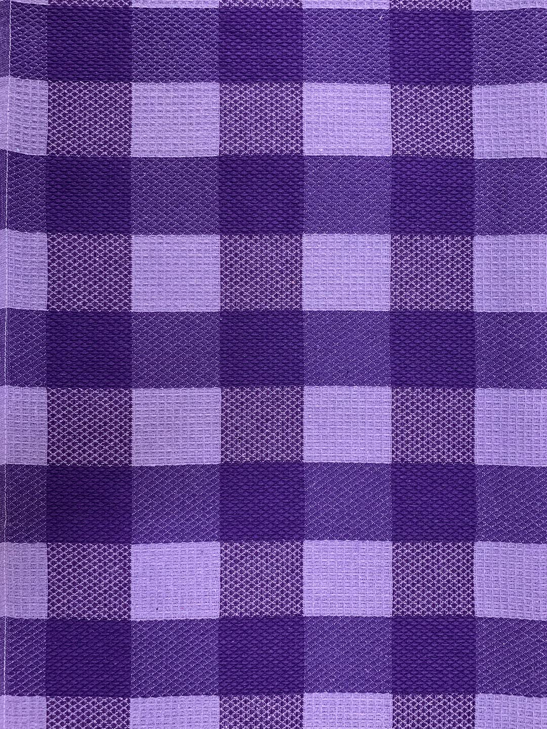 Athom Living Premium Cotton Light Weight Quick-Dry High Absorbent Cotton Bath Towel 250 Gsm, (Purple Checks)