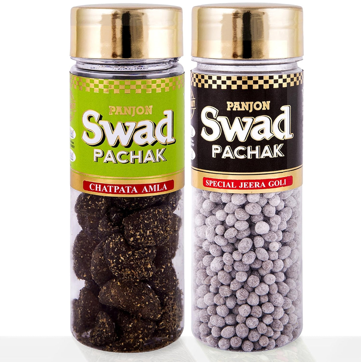 Panjon Swad Chatpata Amla & Jeera Goli Pachak 220gm, (110gm *2 Bottles)