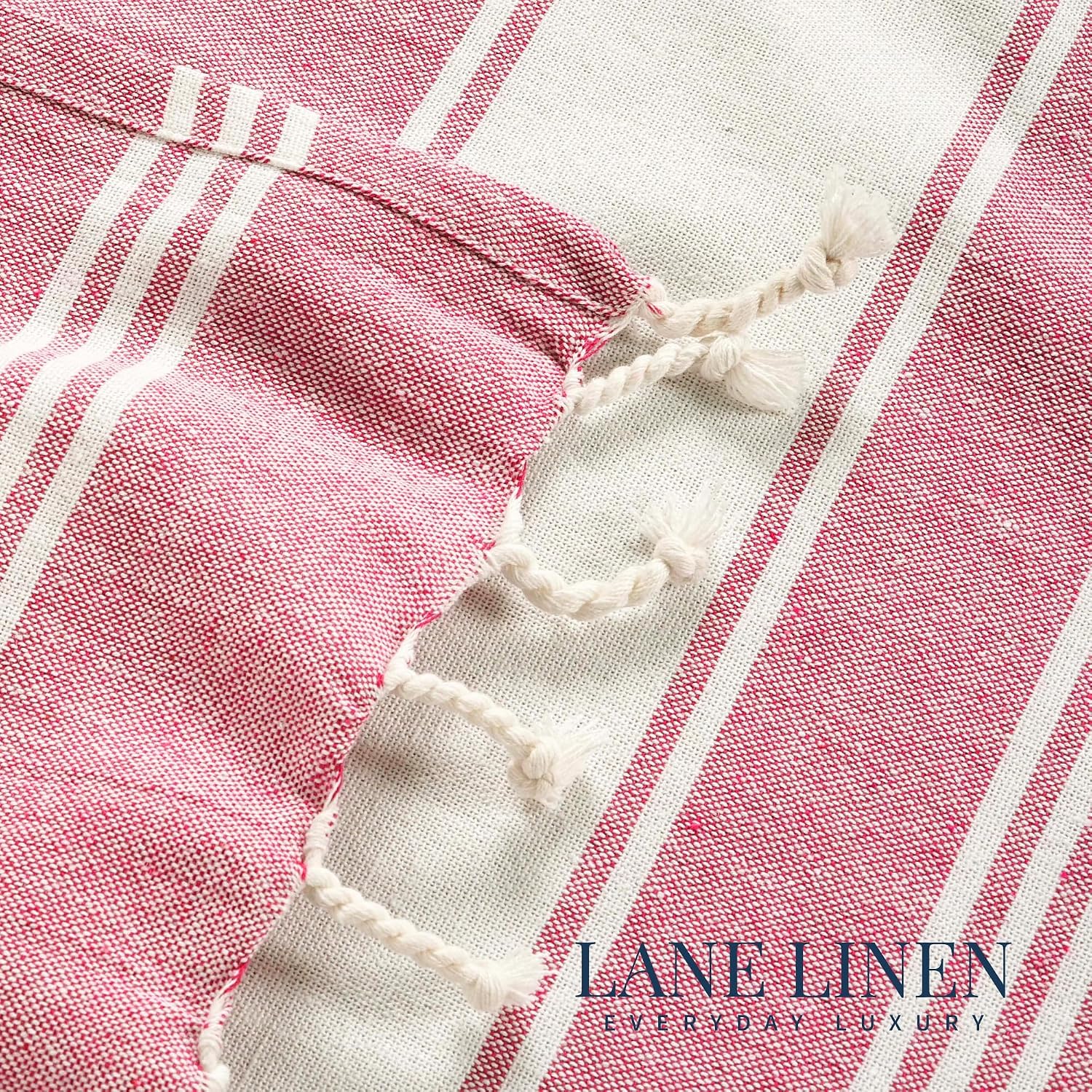 Lane Linen Beach Towel 699 Gsm | Oversized, Pre-Washed Large Beach Towels, Sandless Beach Towel, Quick Dry Travel Towel - Cashmere Rose (2 Pack)