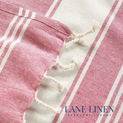 Lane Linen Beach Towel 699 Gsm | Oversized, Pre-Washed Large Beach Towels, Sandless Beach Towel, Quick Dry Travel Towel - Cashmere Rose (2 Pack)