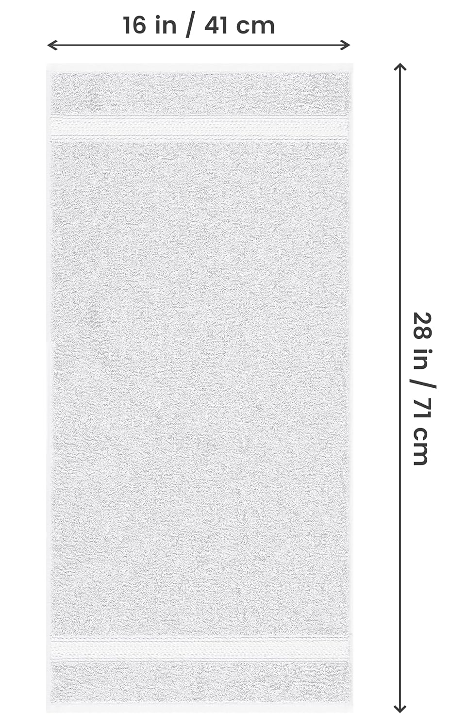 Utopia Towels Premium Hand Towels 1200 Gsm | Cotton Ultra Soft & Highly Absorbent, Extra Large Hand Towels (Pack Of 6) -White