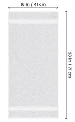 Utopia Towels Premium Hand Towels 1200 Gsm | Cotton Ultra Soft & Highly Absorbent, Extra Large Hand Towels (Pack Of 6) -White