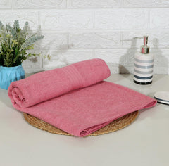 RD Trend 100% Cotton Bath Towels 1000 Gsm | Soft & Absorbent Bath Towel For Men, Women Urban Comfort (Pink & Yellow) - 2 Pcs