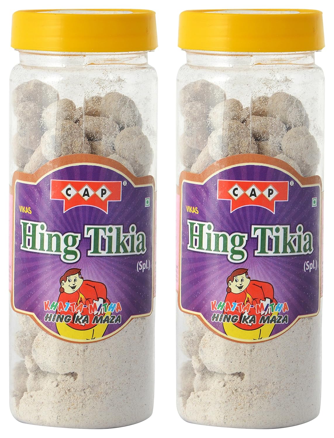 Cap Hing Tikiya Peda Churan Goli 380gm, (190gm *2) | Jar Pack