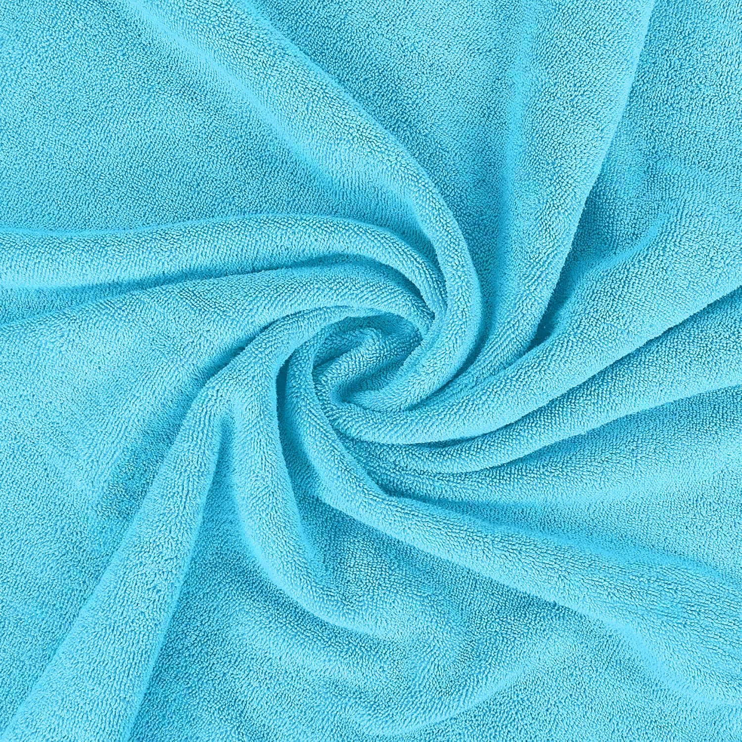 Rewop Microfiber Bath Towels 1200 Gsm | Large Size-Super Soft Coral Fleece Bathing Towel With Hook Quick Dry Super Absorbent-Bath Towel For Men & Women (Light Blue)- Pack Of 2