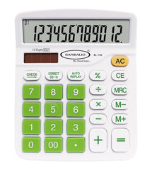 Bambalio 12 Digits Electronic Calculator (Green) 3 Years Warranty BL-700G | 112 Steps Check & Correct