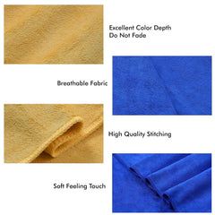 Yellow Weaves Super Soft Microfiber Hand Towels 800 Gsm | Gym & Workout Towels (4 Pieces)-Multicolor