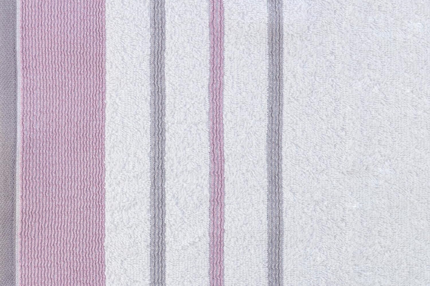 Casa Copenhagen Egyptian Cotton Exotic Hand Towel 400 Gsm (Lavender / Light Grey)- 2 Pcs