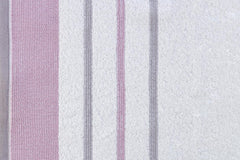 Casa Copenhagen Egyptian Cotton Exotic Hand Towel 400 Gsm (Lavender / Light Grey)- 2 Pcs