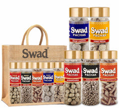 Panjon Swad Digestive Mouth Freshener | Anardana, Jeera Goli, Khatta Meetha Aam Papad, Ram Laddoo & Hing Peda 500gm, (100gm *5)