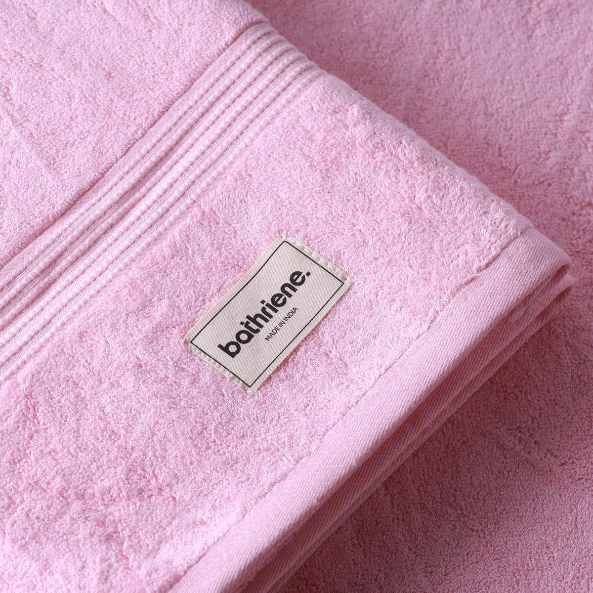 Bathriene 100% Bamboo Bath Towels 600 Gsm Large Size | Luxury Bath Towel Highly Absorbent, Super Soft, Quick Dry & Skin Friendly (Plush Pink)
