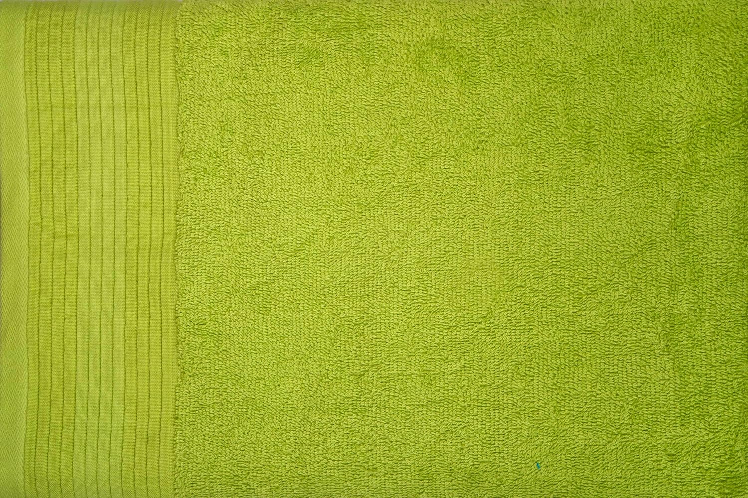 Casa Copenhagen Egyptian Cotton Pleates 1 Pcs Large Bath Towel 500 Gsm (Lime Green)