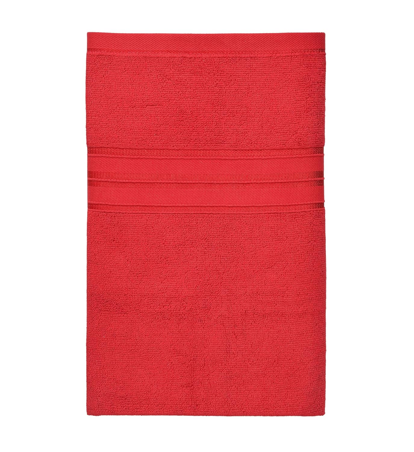 Cotton Bolls Textiles 100% Cotton Bath Towel 600 Gsm | Super Soft & Absorbent Quick-Dry Bath Towel Textured & Durable Cotton Towel (Classic Red)