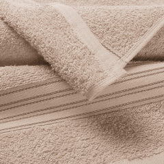 Boutiquo 100% Cotton 2 Bath, 2 Hand & 2 Face Towels 1800 Gsm | Eco-Friendly Towels For Men & Women Ultra Soft & Highly Absorbent - Tan (Set Of 6)