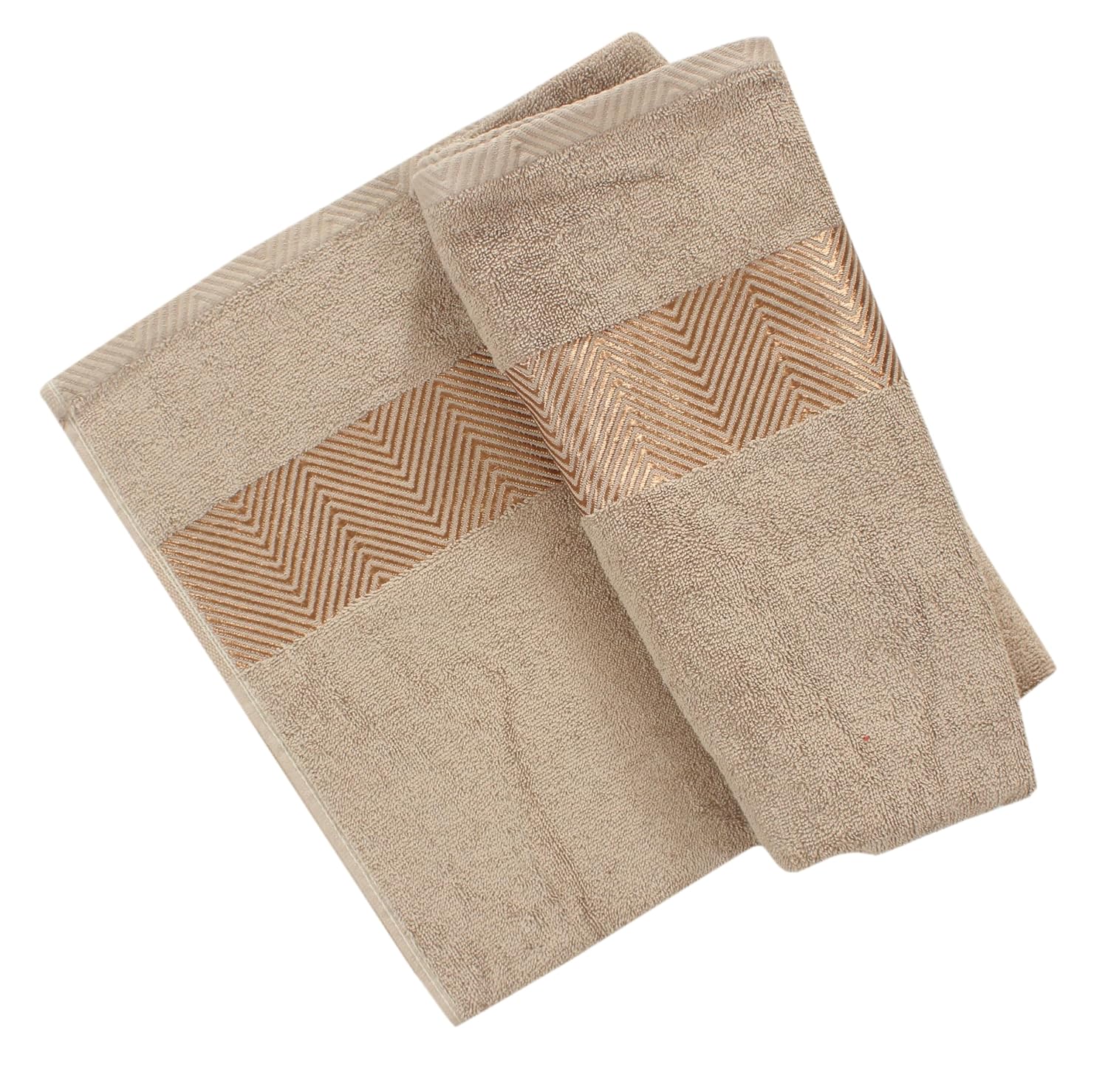Fash Home International Bath Towel 500 Gsm | Ultra Soft, Highly Absorbent, Quick Dry, Plush & Durable Cotton Bath Towel (Beige)