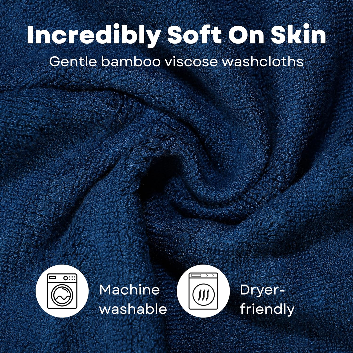 Caimla Luxury 100% Bamboo Face Towel 550 Gsm | Ultra-Soft, Highly Absorbent & Eco-Friendly Towels - Best For Newborn Babies - Pack Of 3 (Green, White & Blue)