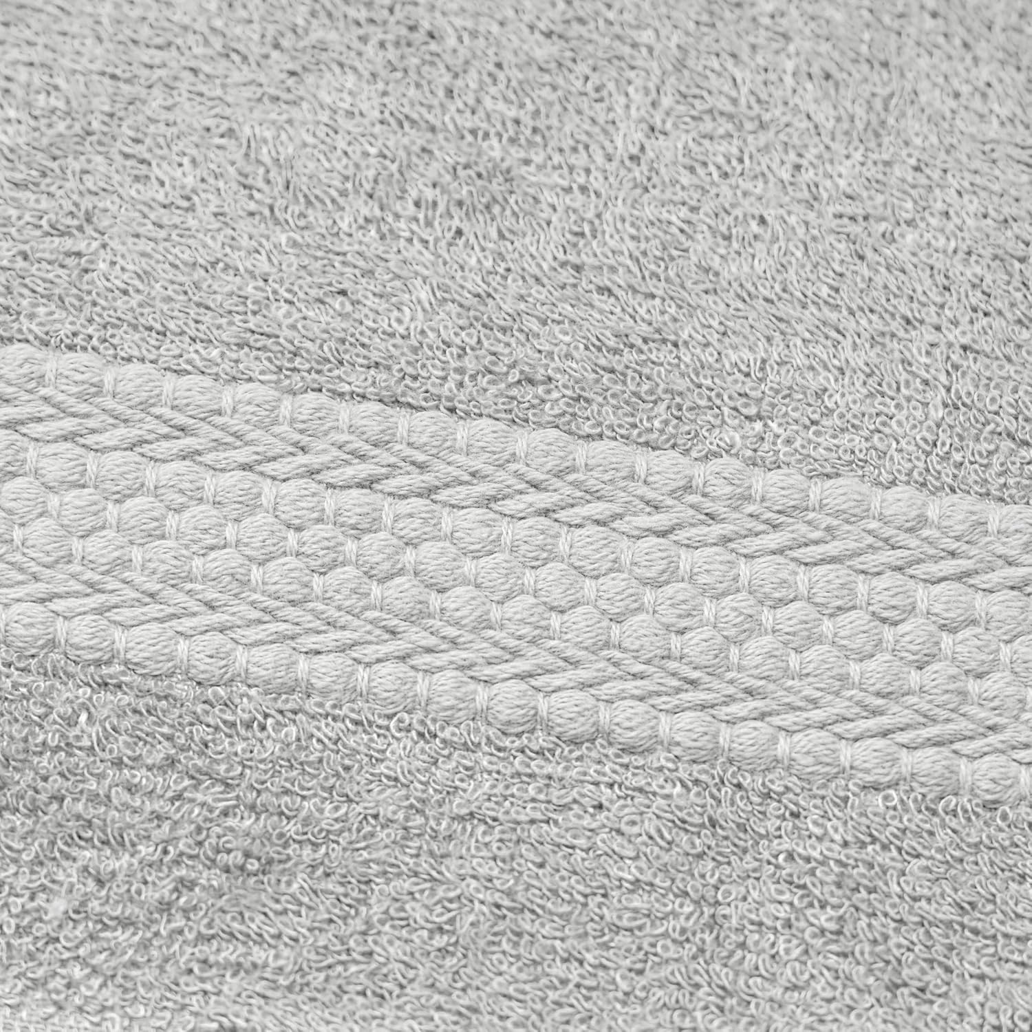 Akiko Home 100% Bamboo Face Towel 500 Gsm | Quick Dry, Super Soft, Anti Bacteria, Fast Absorbent, Eco Friendly, Hypoallergenic, Odor Resistant Face Towel | Pack Of 4 (Grey)