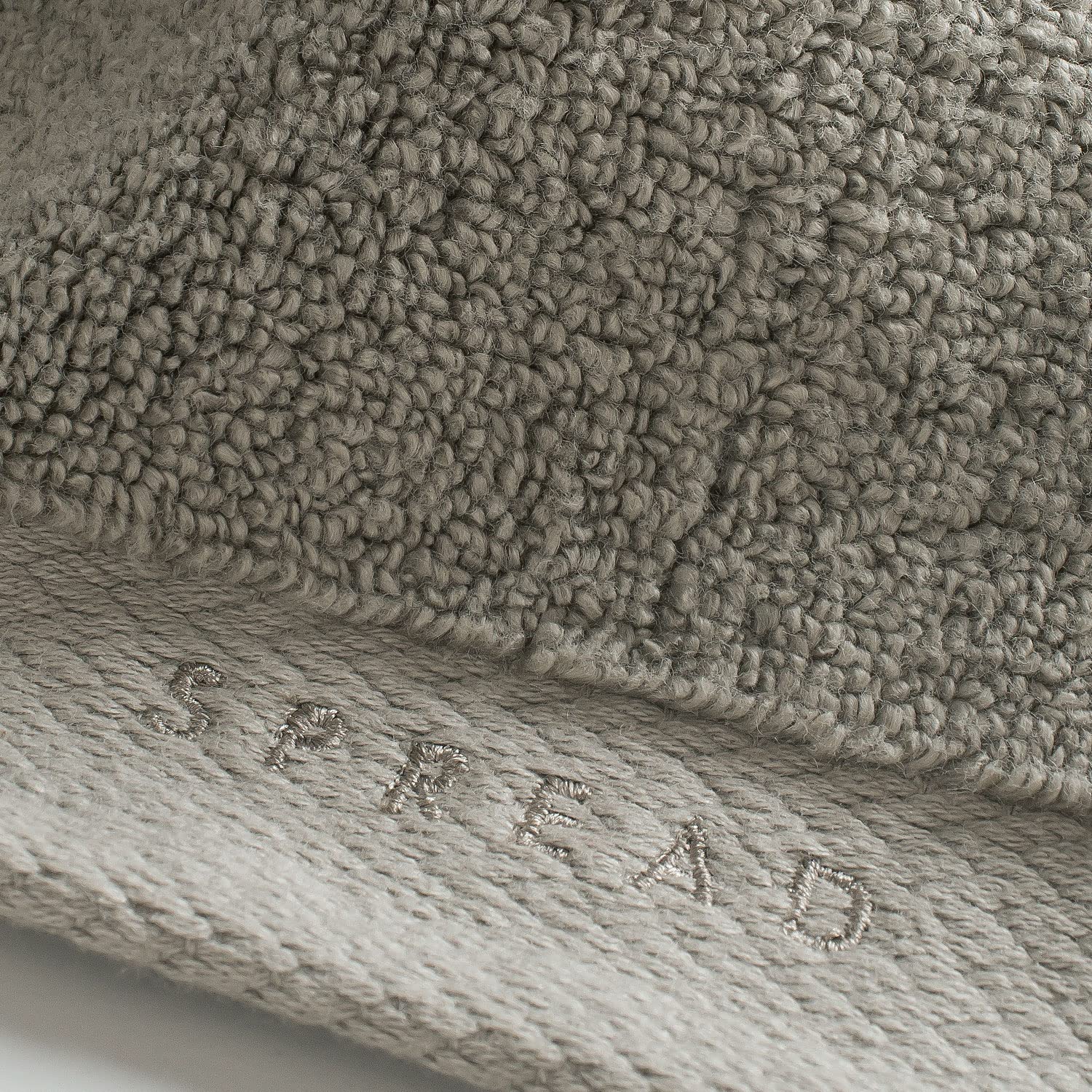 Spread Spain Resort Luxurious Cotton Towels 720 Gsm | Bath, Hand & Washcloth Towels Sets Of 3 Super Softness & Absorbent (London Fog)