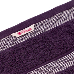 Casa Copenhagen Egyptian Cotton Exotic Hand Towel 400 Gsm (S Dark Purple)- 2 Pcs