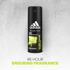 Adidas Pure Game Deodorant Body Spray 150ml 5.0 Fl.oz. Men Fragrance | 24H Fresh Boost