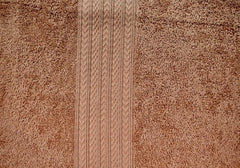 100% Cotton Large Size Bath Towel 500 Gsm | Soft & Absorbent Quick Dry & Durable Bath Towel (Brown)