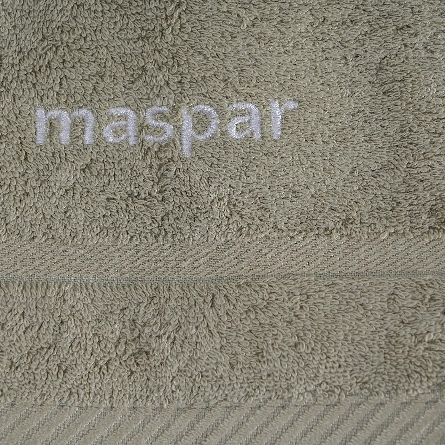 Maspar Amor Ultra Soft Hand Towel 400 Gsm (Green) - 2 Pcs