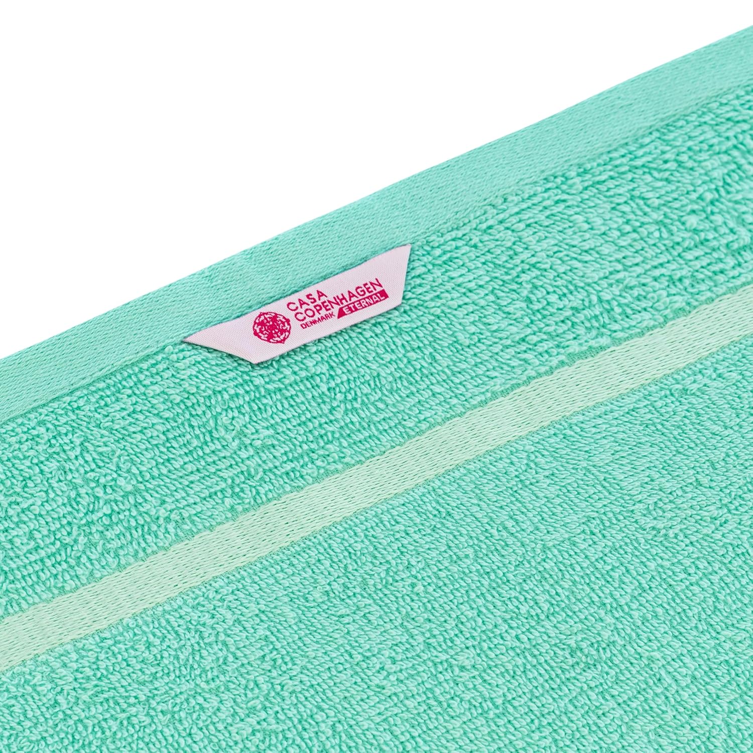 Casa Copenhagen Egyptian Cotton Eternal 1 Pcs Large Bath Towel 500 Gsm (Aqua Blue)