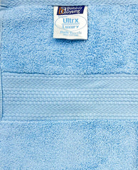 Bombay Dyeing Ultrx 100% Cotton Large Size Premium Bath Towel 650 Gsm - Sky Blue